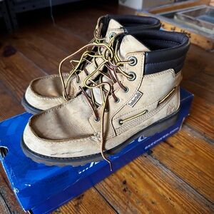 Timberland Tan Moc Toe Work Boots